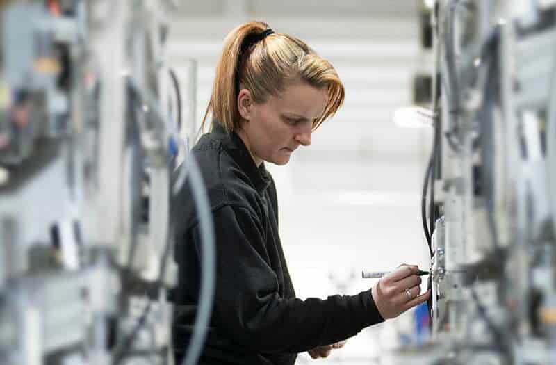 A smart technology enabled machine being built