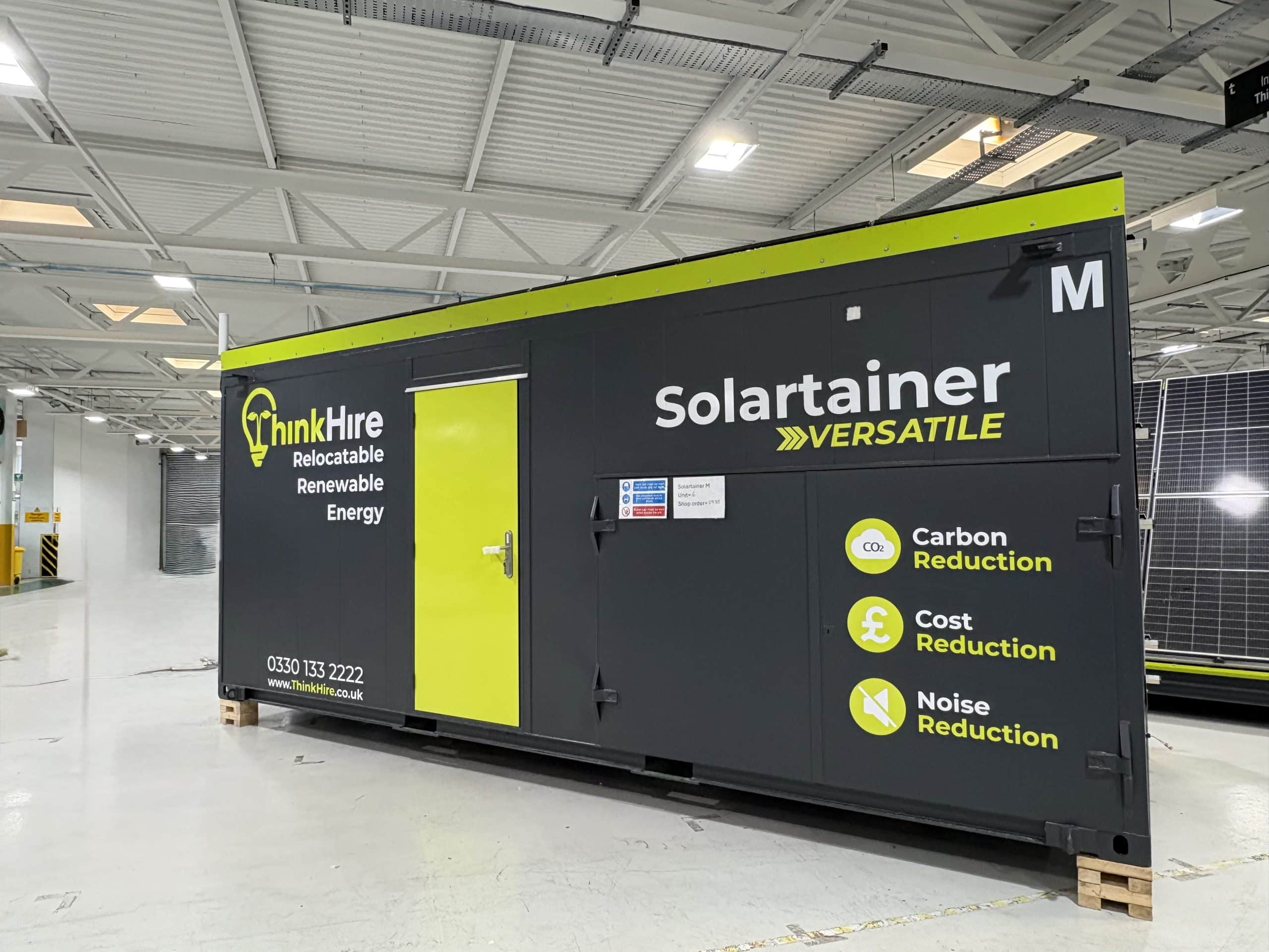 Manufacturing Think Hire’s Solartainer Versatile range